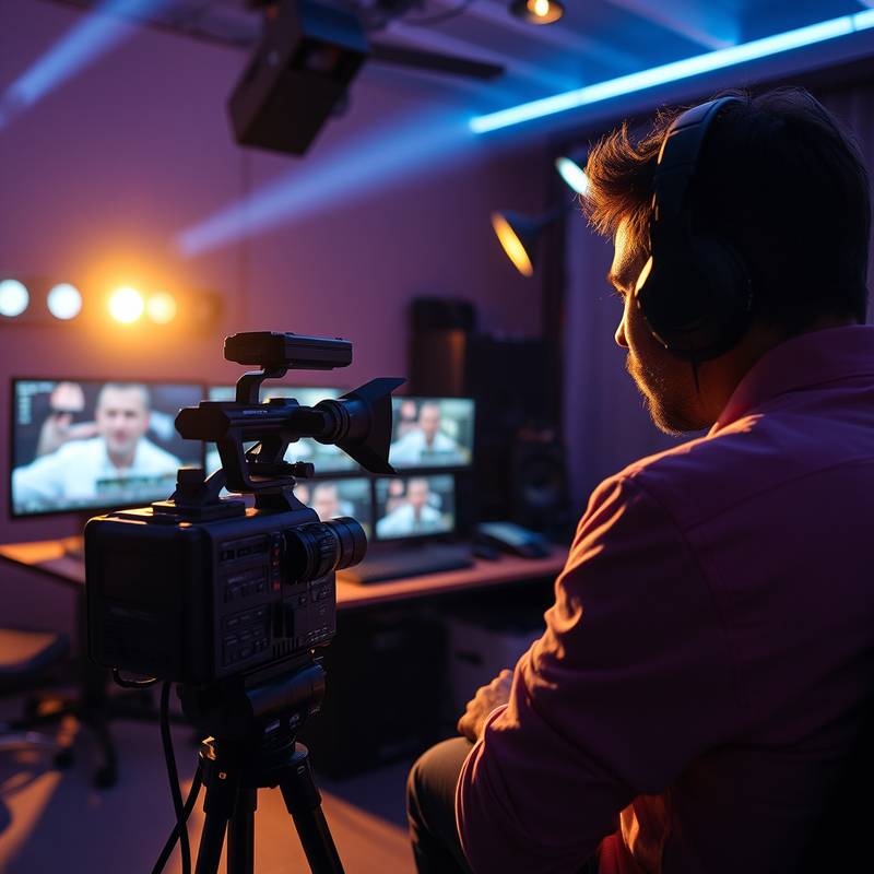Image illustrative de post-production vidéo